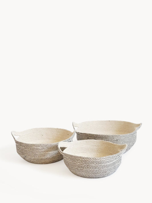 Amari Jute Fruit Bowl - Black