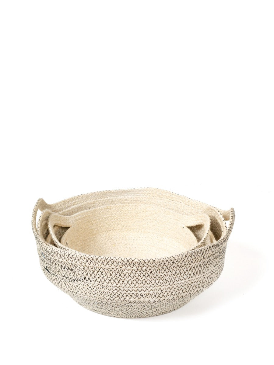 Amari Jute Fruit Bowl - Black