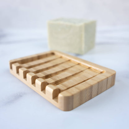 Bamboo Waterfall Self-Draining Soap Dish | Eco Friendly