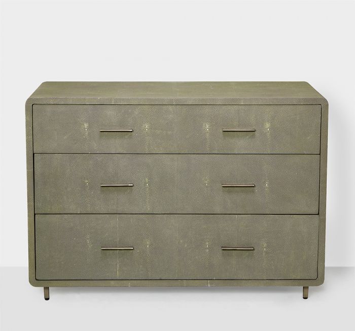 Calypso 3 Drawer Chest - Dark Grey