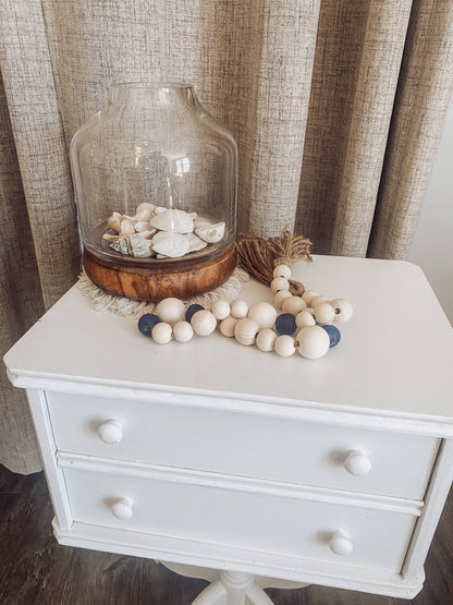 Sea Glass Wood Garland