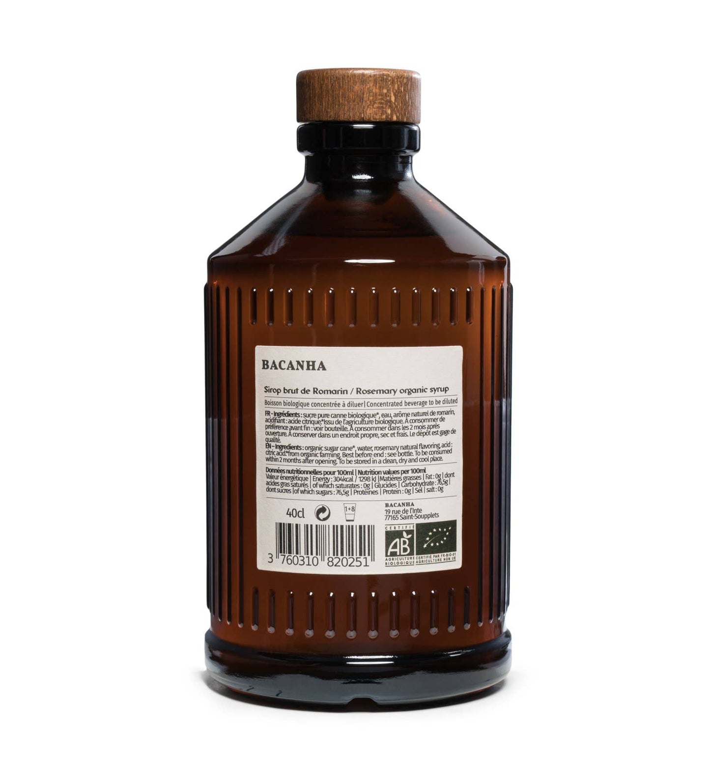 Raw Rosemary Syrup - Organic - 400ml - 13.5 fl. oz.