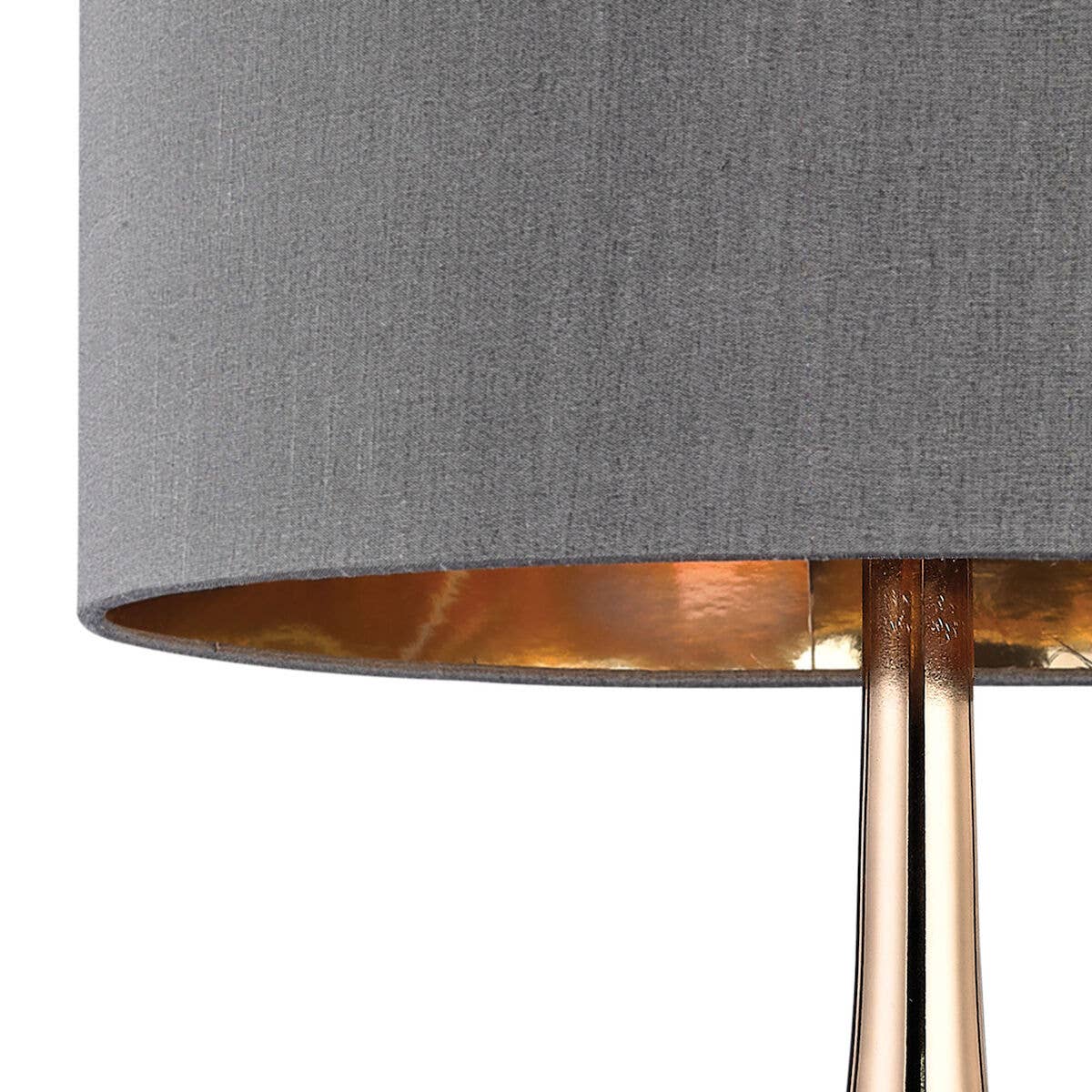 Gold Metal Cone Neck 18.5" High 1-Light Table Lamp: Standard Elk Home