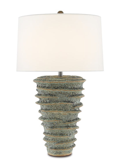 Sunken Green Table Lamp