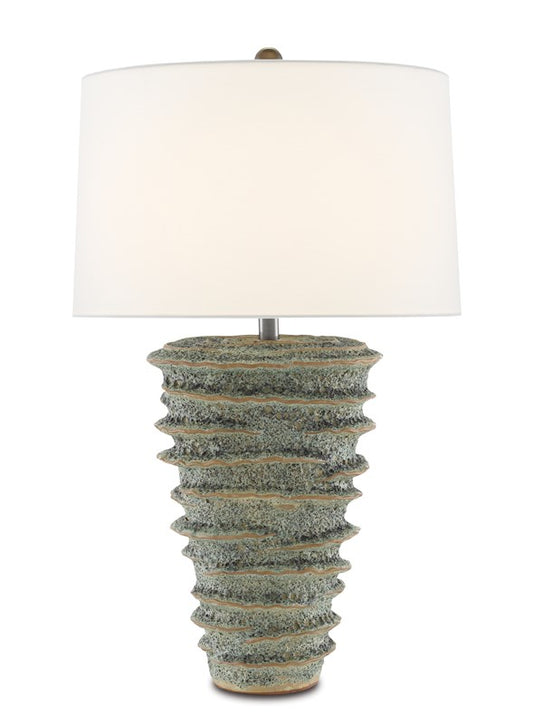 Sunken Green Table Lamp