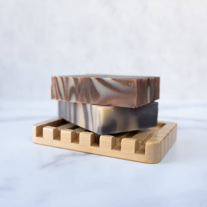 Bamboo Waterfall Self-Draining Soap Dish | Eco Friendly