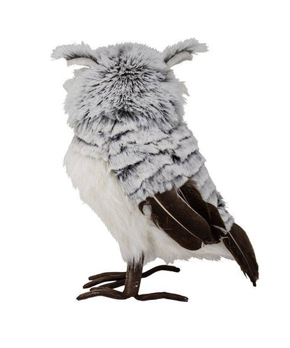 10"GRAY/WHITE OWL ORNAMENT