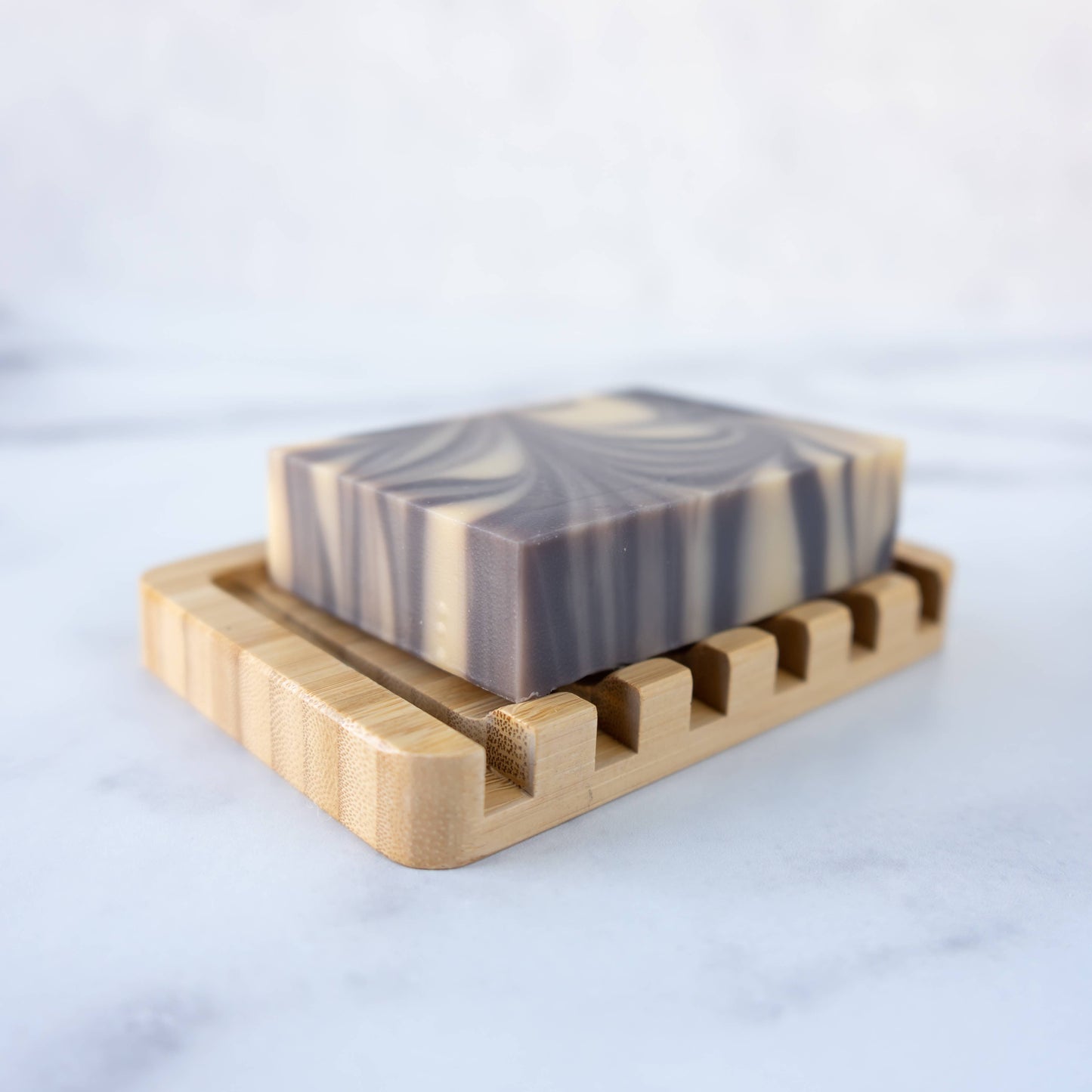 Bamboo Waterfall Self-Draining Soap Dish | Eco Friendly