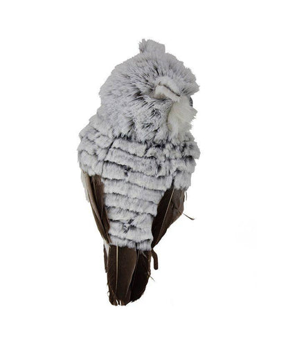 10"GRAY/WHITE OWL ORNAMENT