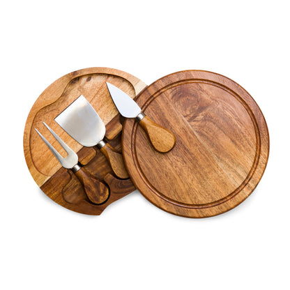 Acacia Brie Cheese Cutting Board & Tools Set