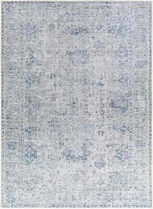 Adela Traditional Dark Blue Area Rug Mark & Day