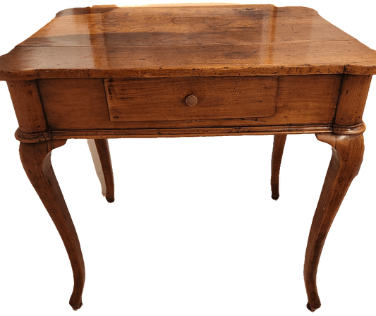 Antique French Fruitwood Cabriole Table