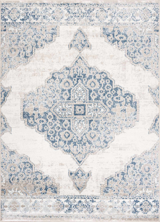 Amir Blue Medallion Area Rug Boutique Rugs