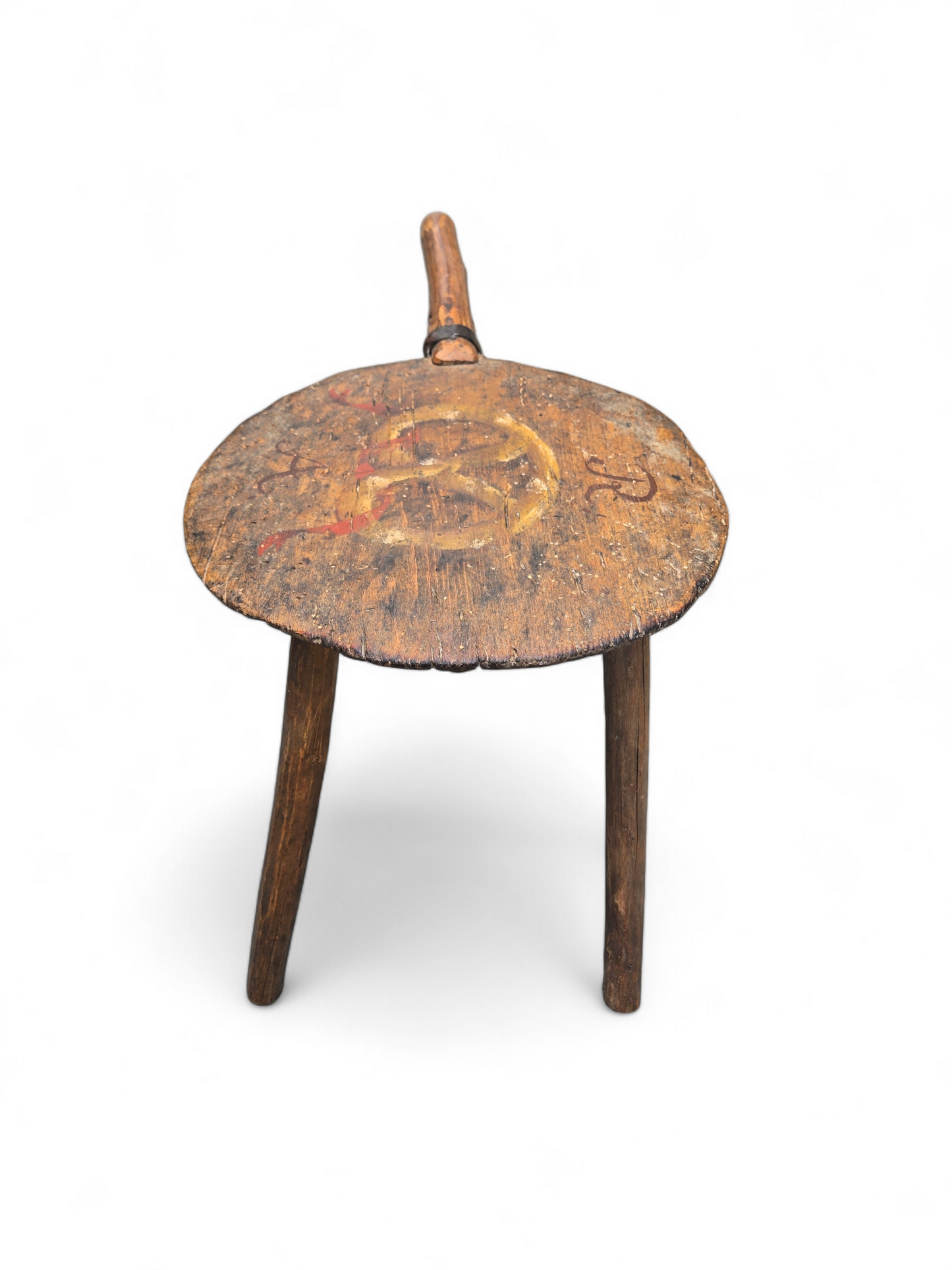 Antique bread peel stool