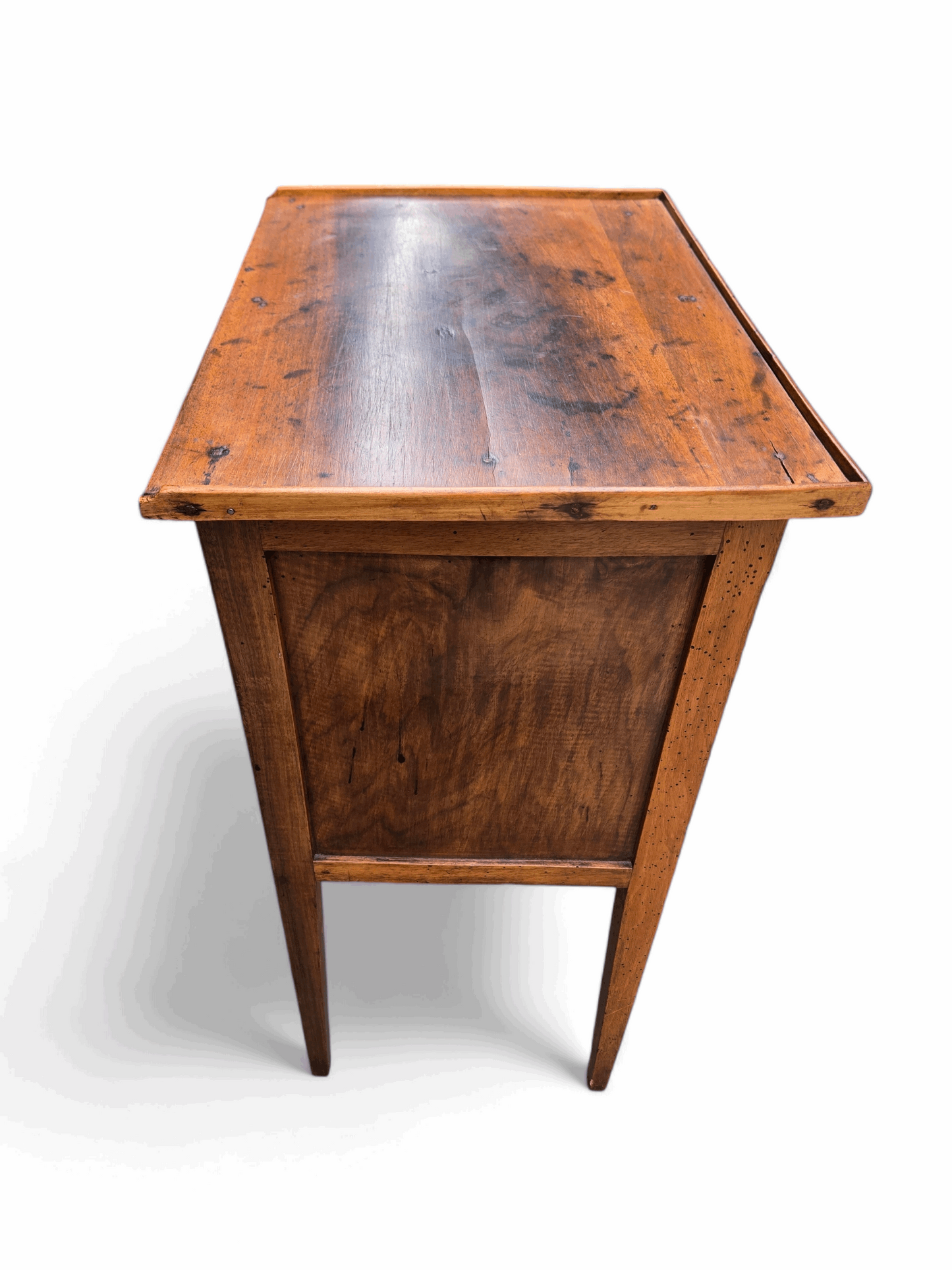 Antique fruitwood tambour front side table HOME CRUSH