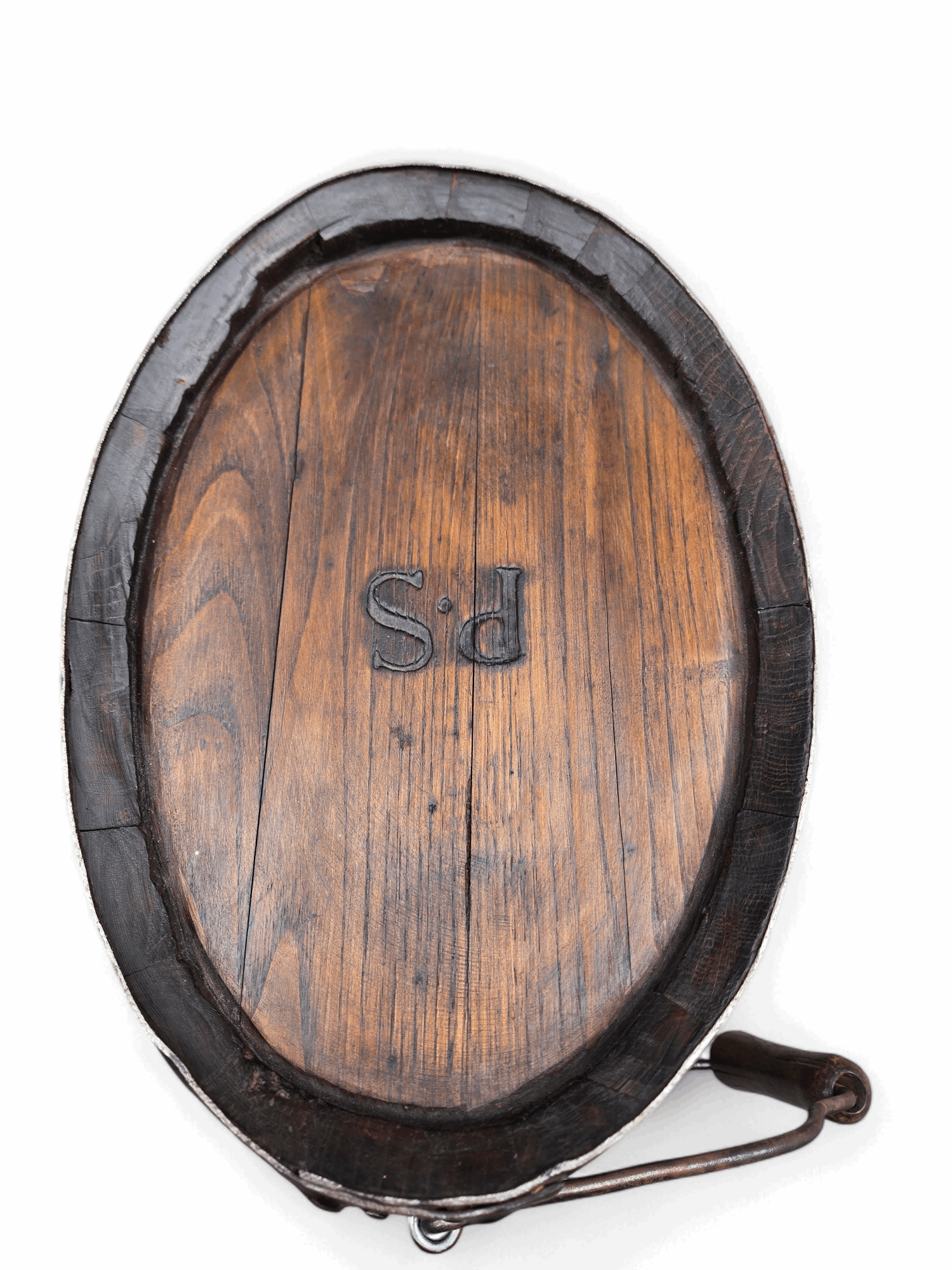 Antique small wine cask with handle Home Crush