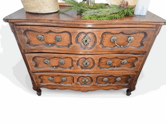 Antique French 3 drawer fruitwood commode Home Crush