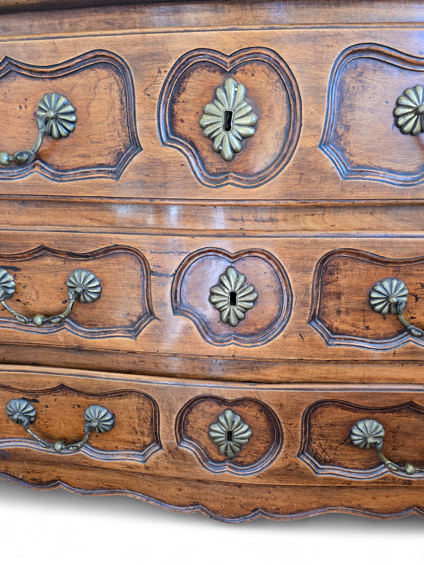 Antique French 3 drawer fruitwood commode Home Crush