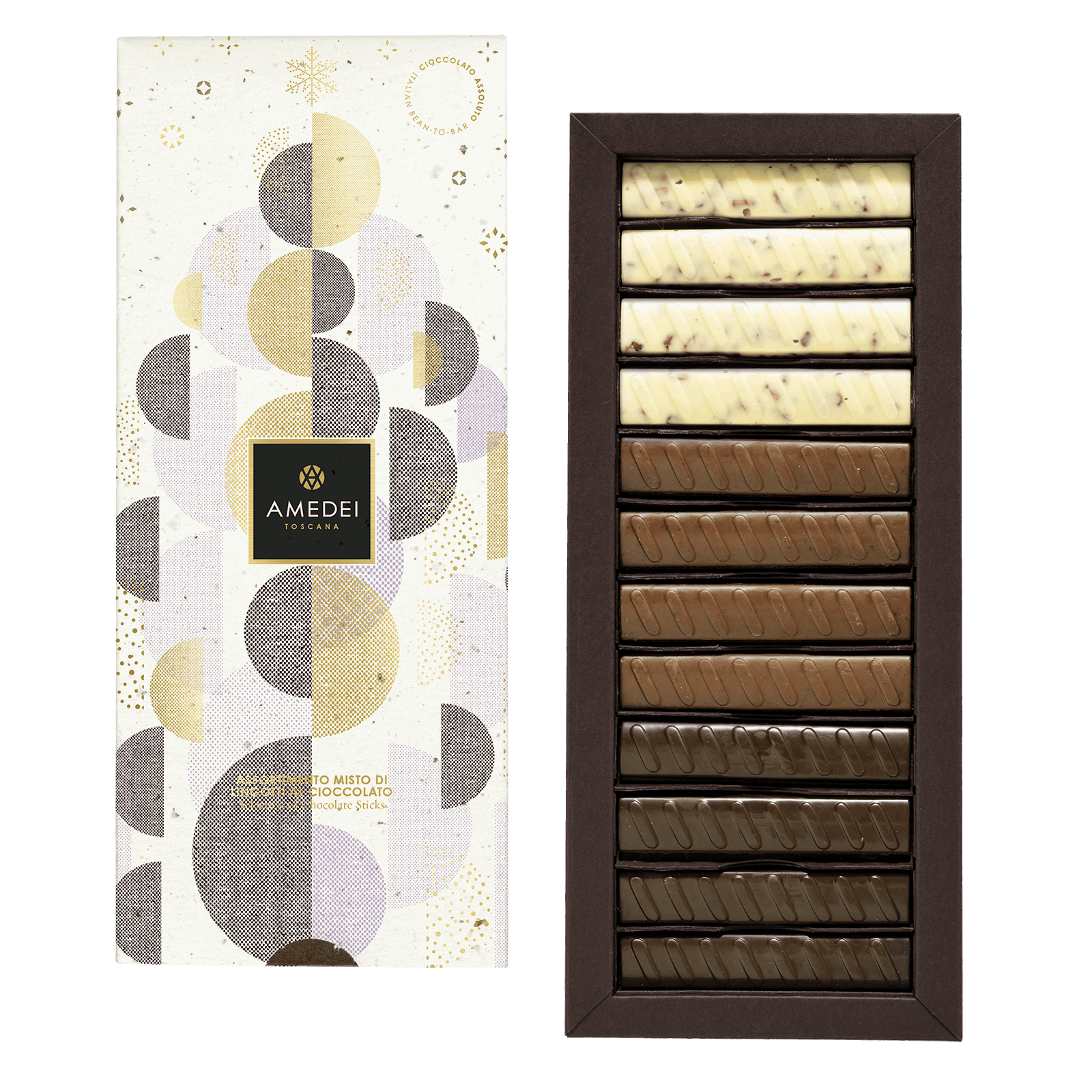 Amedei Armonia Chocolate Gift Box (12 pcs) Bar & Cocoa