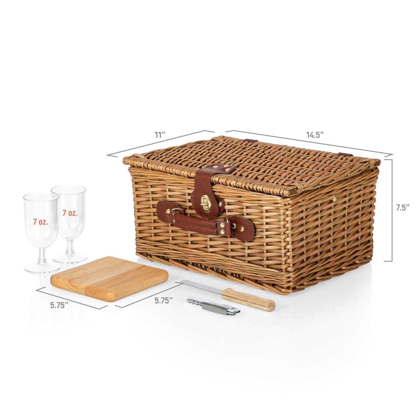 Classic Wine & Cheese Picnic Basket