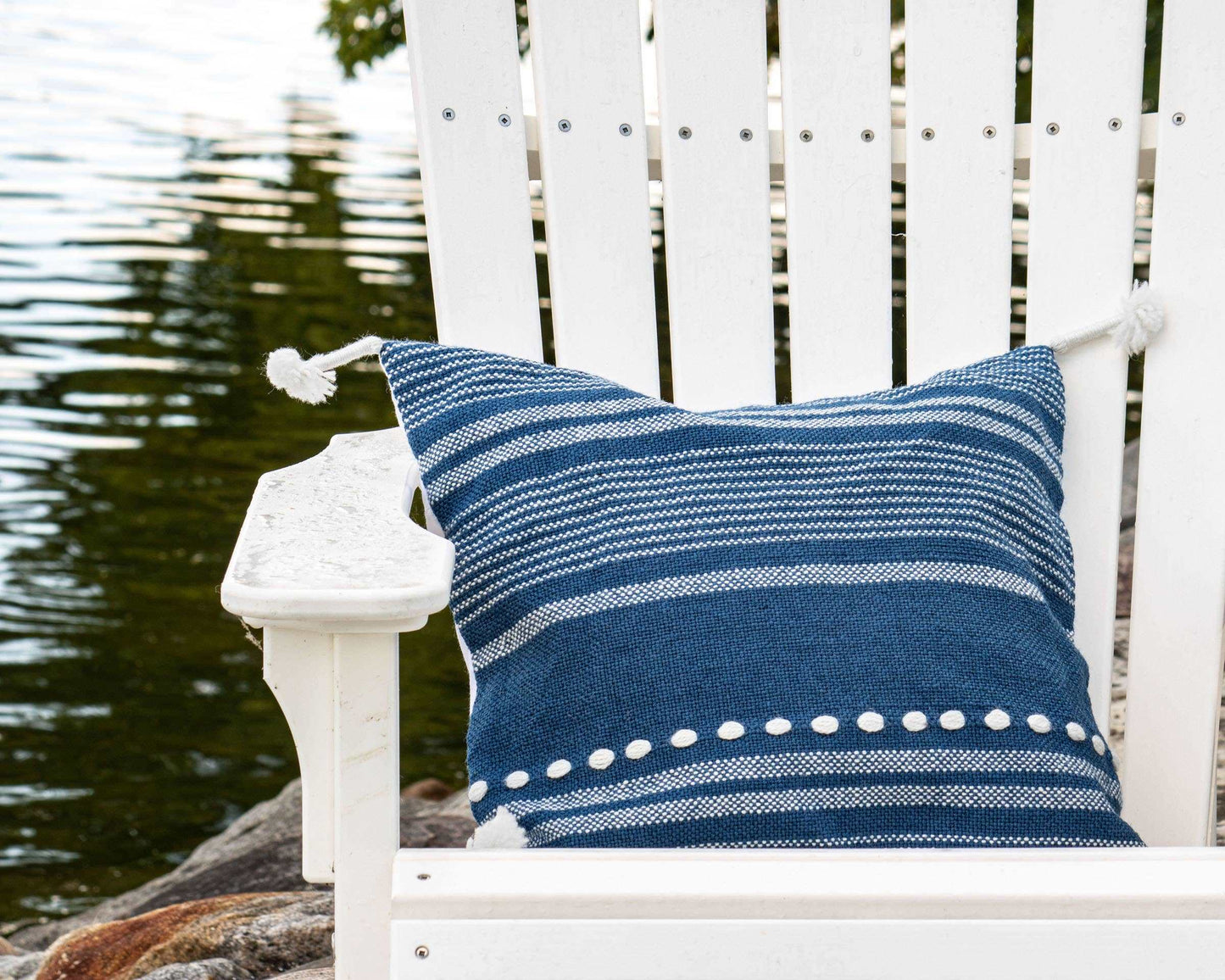 Hand Woven Outdoor Mickey Pillow