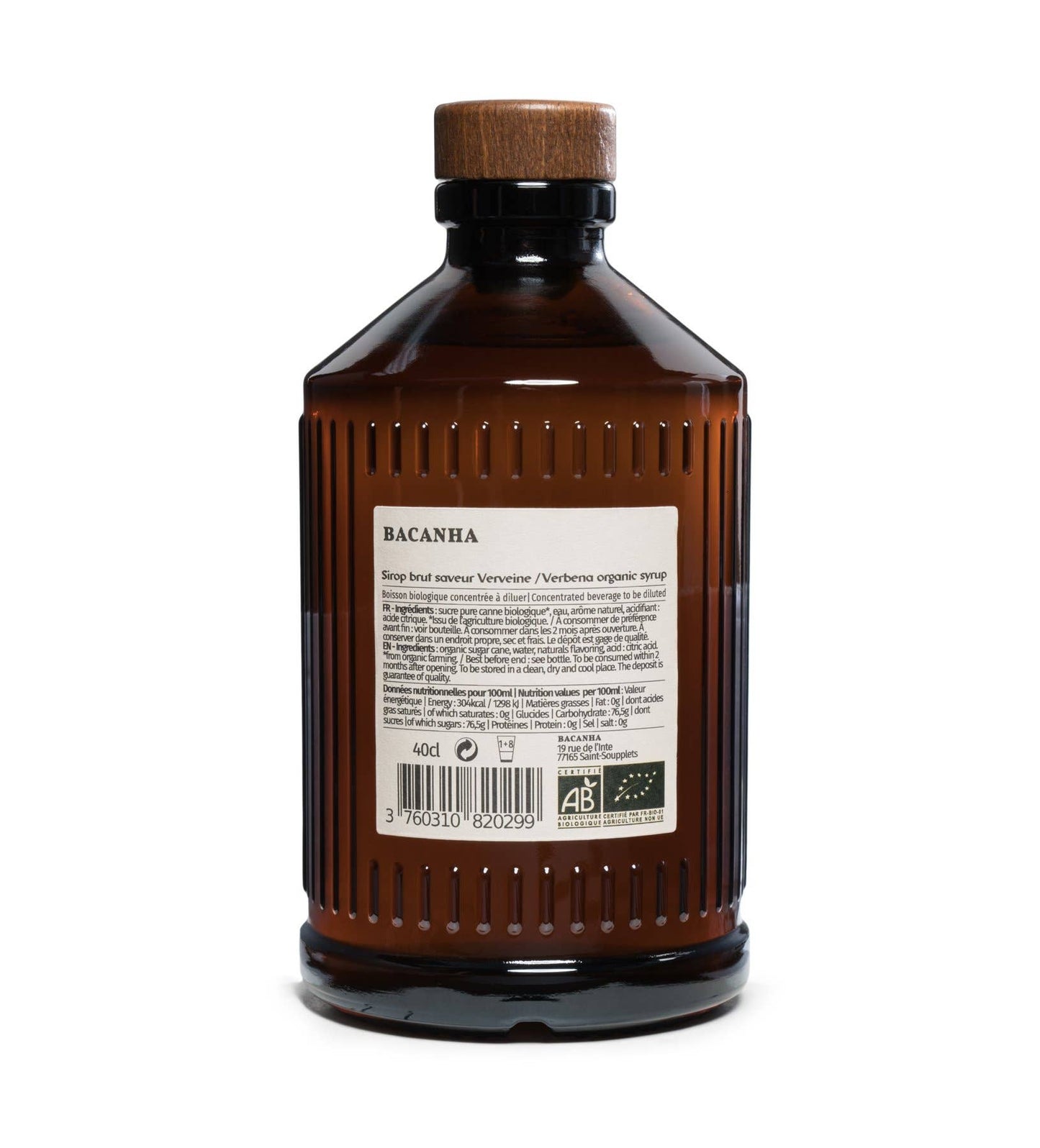 Raw Verbena Syrup - Organic - 400ml