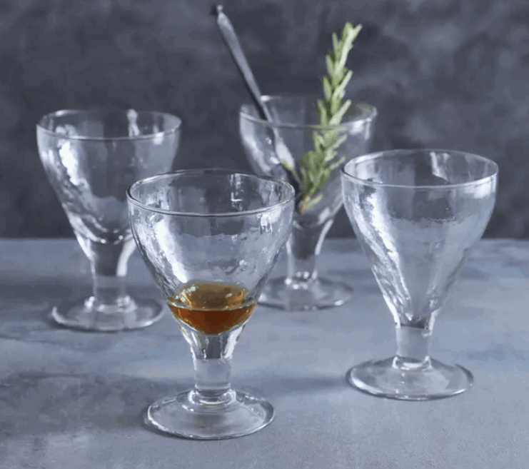 Pebbled Footed Goblets - Set of 4 Home Crush