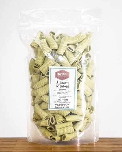 Fresh Spinach Rigatoni Pasta