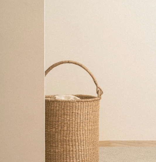 Satna Tall Seagrass Bucket Basket