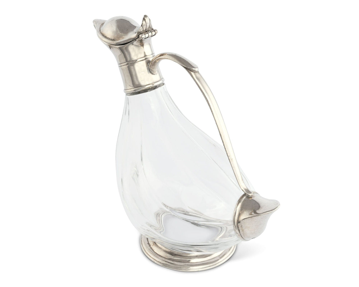 Duck Pewter Wine Decanter