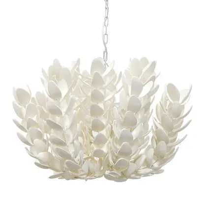 Coco Magnolia Coastal Beach Hand-Cut Coco Shell Hanging Pendant HomeCrushShop