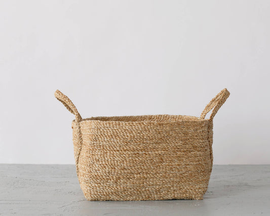 Square Jute Basket - Natural