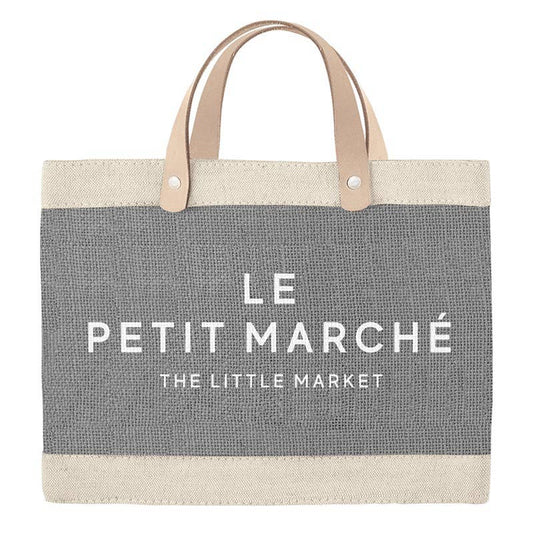 Mini Grey Market Tote-LePetite Santa Barbara Design Studio by Creative Brands