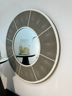 Shagreen Round Mirror