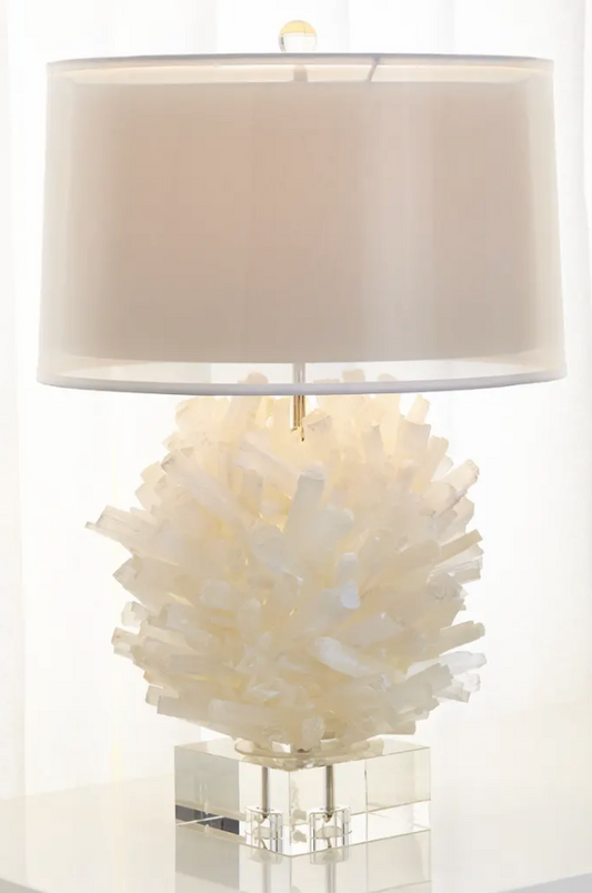 Selenite Lamp 32"