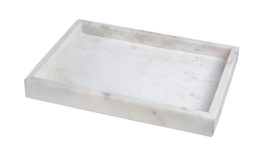 Marble Opal White Tank Tray Home Crush